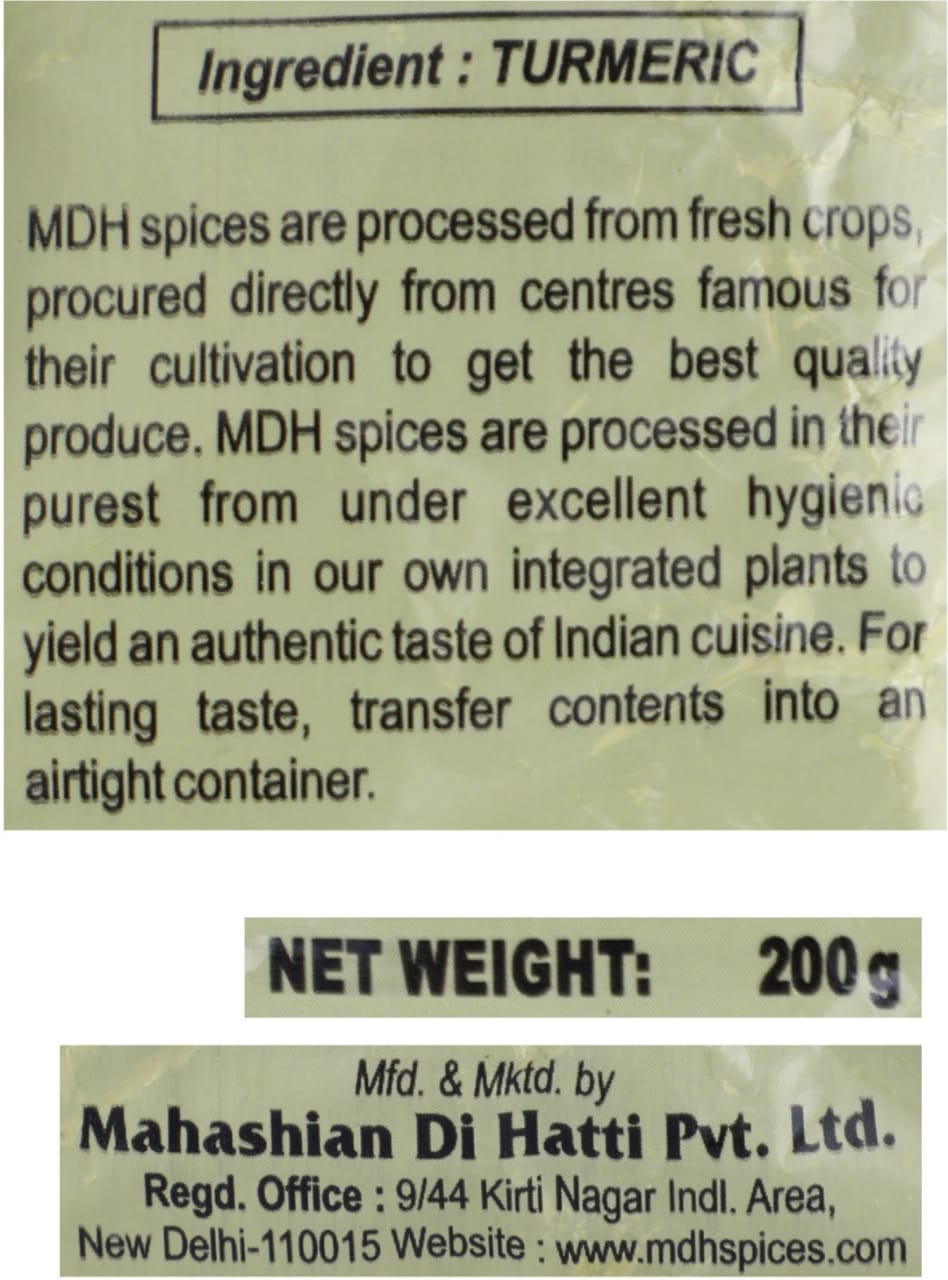 MDH Turmeric Powder - Haldi  (200 g )