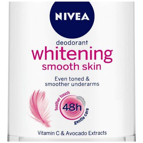 Nivea Deodorant Roll On - Whitening Smooth Skin, 50 ml Can
