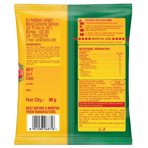 Saffola Masala Oats - Veggie Twist, 38 g