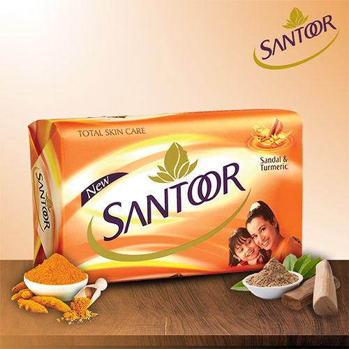 Santoor Sandal & Turmeric Soap, 100 g
