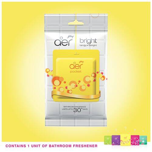 Aer Pocket - Bathroom Air Fragrance, Bright Tangy Delight, 10 g