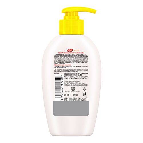 Lifebuoy Lemon Fresh - Germ Protection Handwash, 190 ml (Get 185 ml Refill Pouch Free)