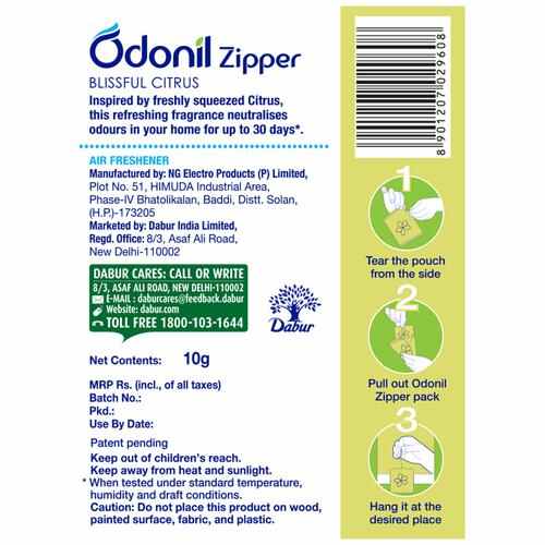 Odonil Zipper Blissful Citrus, 10 g