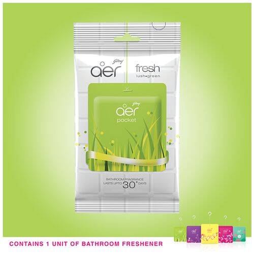 Aer Pocket - Bathroom Air Fragrance, Fresh Lush Green, 10 g