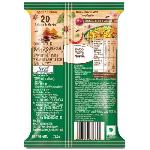 MAGGI Nutri-Licious Masala Veg Atta Noodles, 72.5 g Pouch