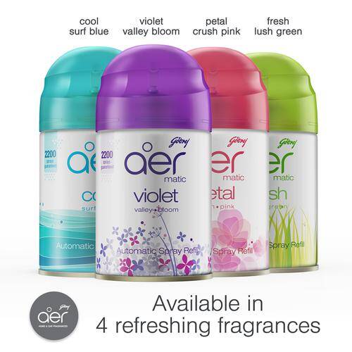 Aer Matic - Automatic Air Freshener Refill Pack, Violet Valley Bloom, 225 ml