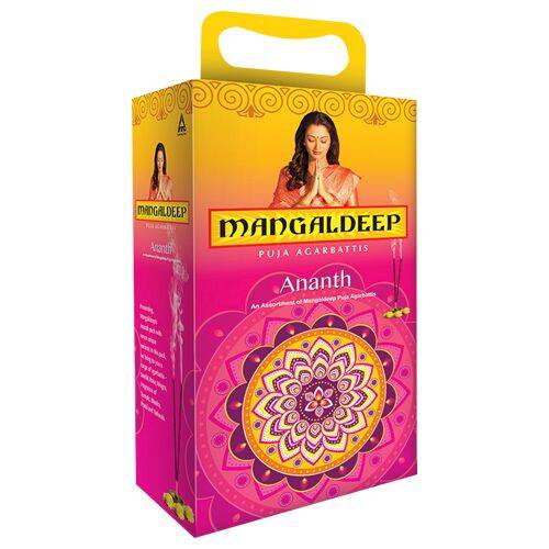 Mangaldeep Ananth All in One Incense Sticks, 202 pcs Carton