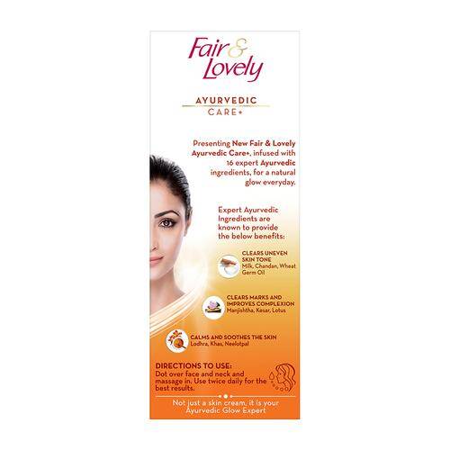 Fair & Lovely Ayurvedic Care+ Face Cream, 80 g
