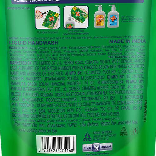 Savlon Herbal Sensitive Handwash - Refill, 175 ml