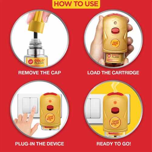 Good knight Gold Flash - Mosquito Repellent Combo Machine & Refill, 72 g (Machine + 2 Refills)