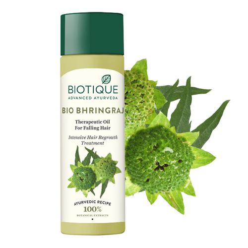 BIOTIQUE Therapeutic Hair Oil - Bio Bhringraj, 120 ml Carton