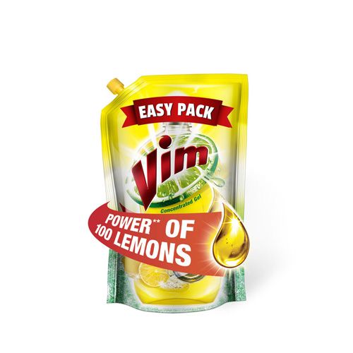 Vim Dishwash Gel - Lemon, 115 ml