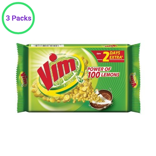 Vim Dishwash Bar, 3x125 g Multi Pack