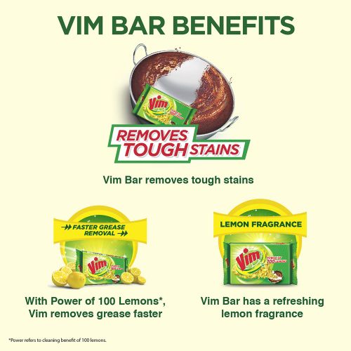 Vim Dishwash Bar, 200 g Pack of 3