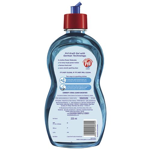 Pril Dishwash Liquid - Kraft, 225 ml Bottle