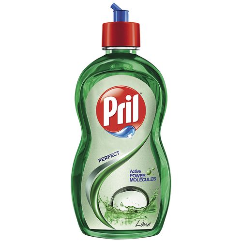 Pril Dishwash Liquid - Active 2X Lime, 225 ml