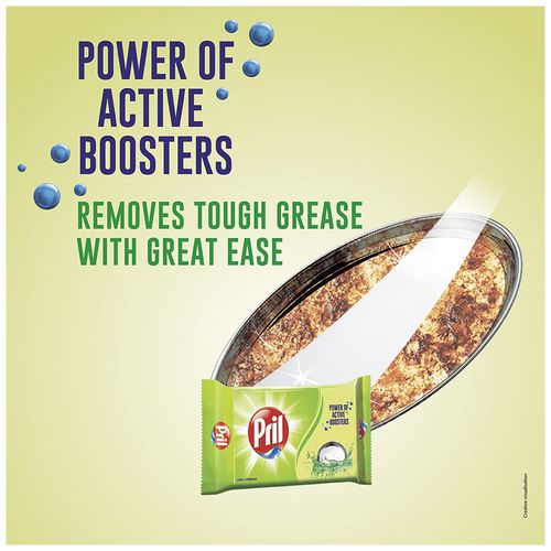 Pril Dishwash Bar - Lime & Vinegar, 400 g Pack