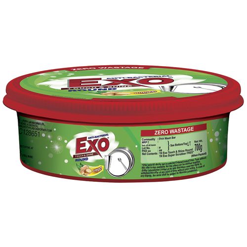 Exo Dishwash Bar - Anti-Bacterial, Round, 700 g Box