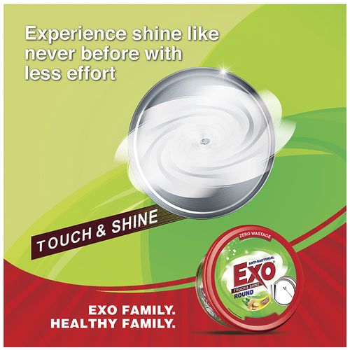 Exo Dish Wash - Round Anti Bacterial Withcyclozan, 250 g