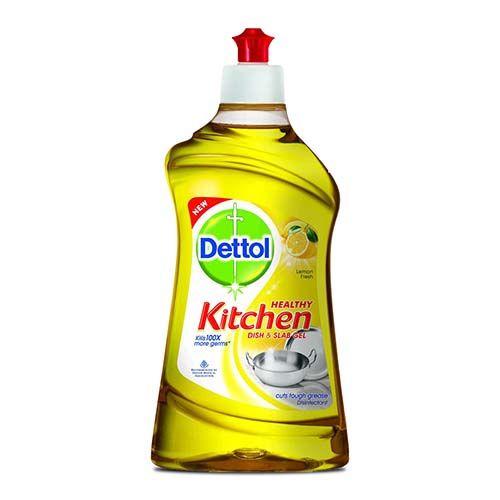 Dettol Dishwash Gel Liquid - Lemon Fresh, 200 ml