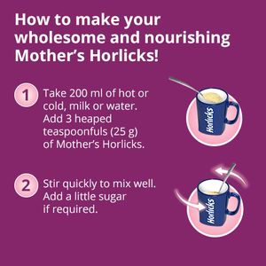 Horlicks Mother's Health & Nutrition Drink - Vanilla Flavour, No Added Sugar, 500 g Carton
