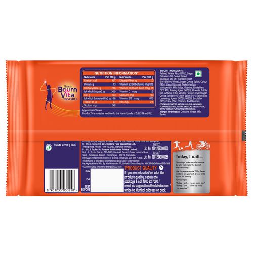 Cadbury BournVita Chocolate, Pro Health Vitamins, 250 g (Pack of 9)