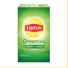 Lipton Pure & Light Green Tea Bags, 130 g (100 Bags x 1.3 g each)