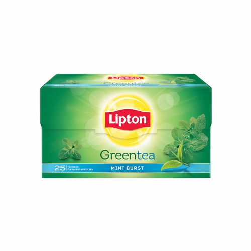 Lipton Mint Burst Green Tea Bags, 32.5 g (25 Bags x 1.3 g each)