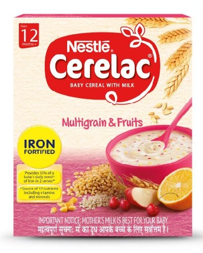 Nestle Cerelac Fortified Baby Cereal With Milk, Multigrain & Fruits - From 12 Months, 300 g