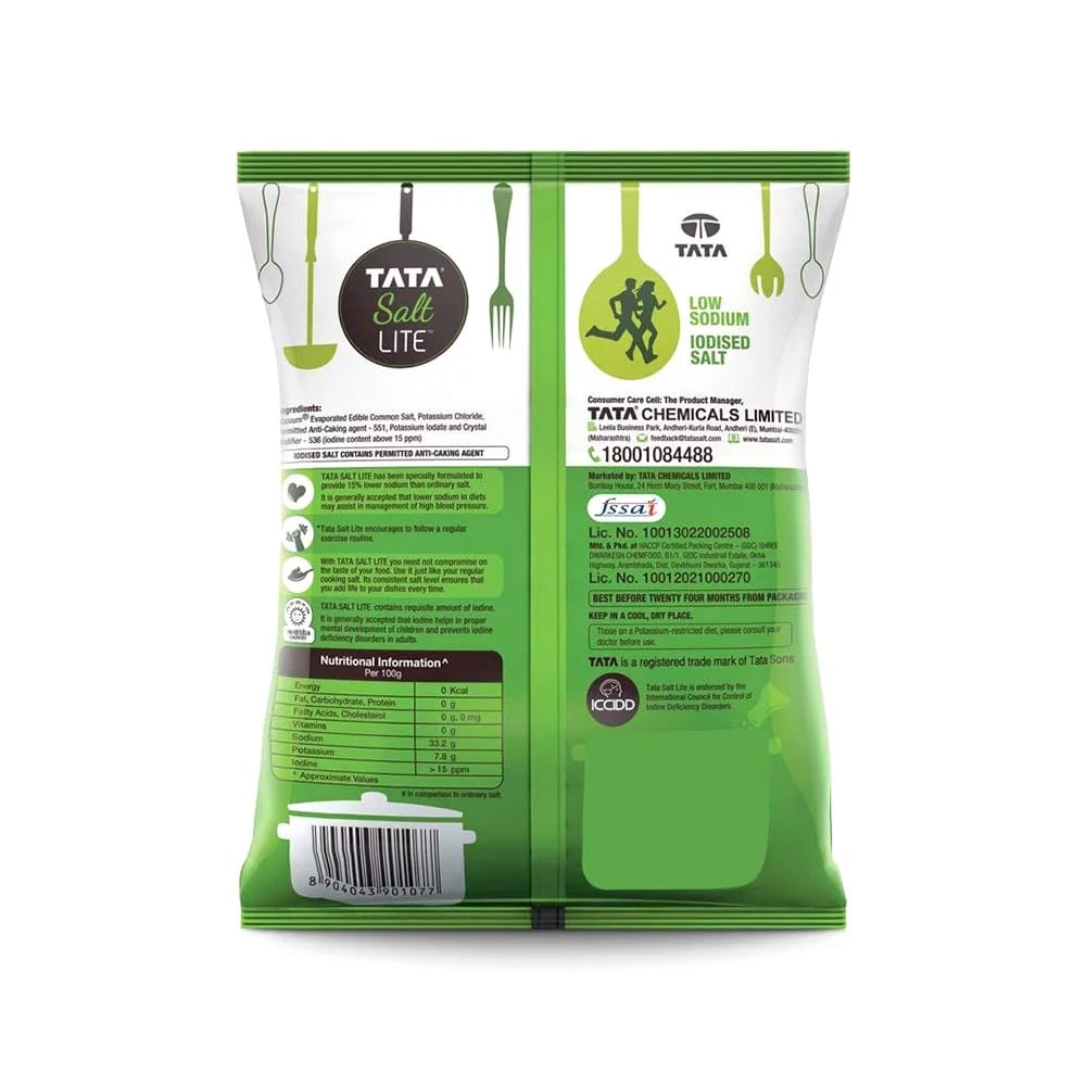 Tata Salt - Lite, 1 kg Pouch