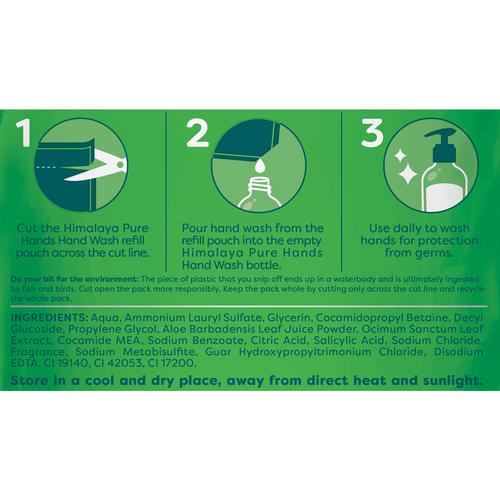 Himalaya Pure Hands Purifying Tulsi Hand Wash, 750 ml Refill Pack