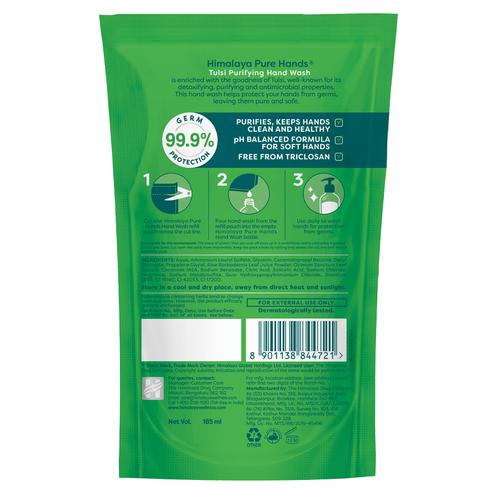 Himalaya Pure Hands Purifying Tulsi Hand Wash, 750 ml Refill Pack
