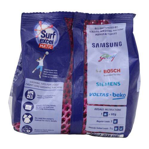 Surf Excel Matic Front Load Detergent Powder, 500 g