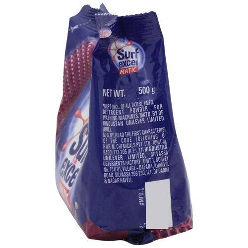 Surf Excel Matic Front Load Detergent Powder, 500 g