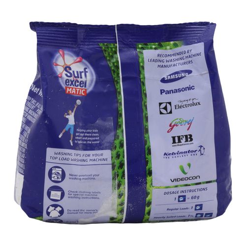Surf Excel Matic Top Load Detergent Powder, 500 g
