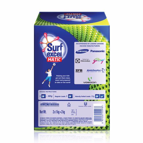 Surf Excel Matic Top Load Detergent Powder, 2 kg