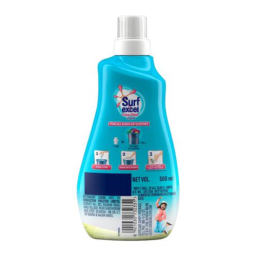 Surf Excel Easy Wash Detergent Liquid, 500 ml