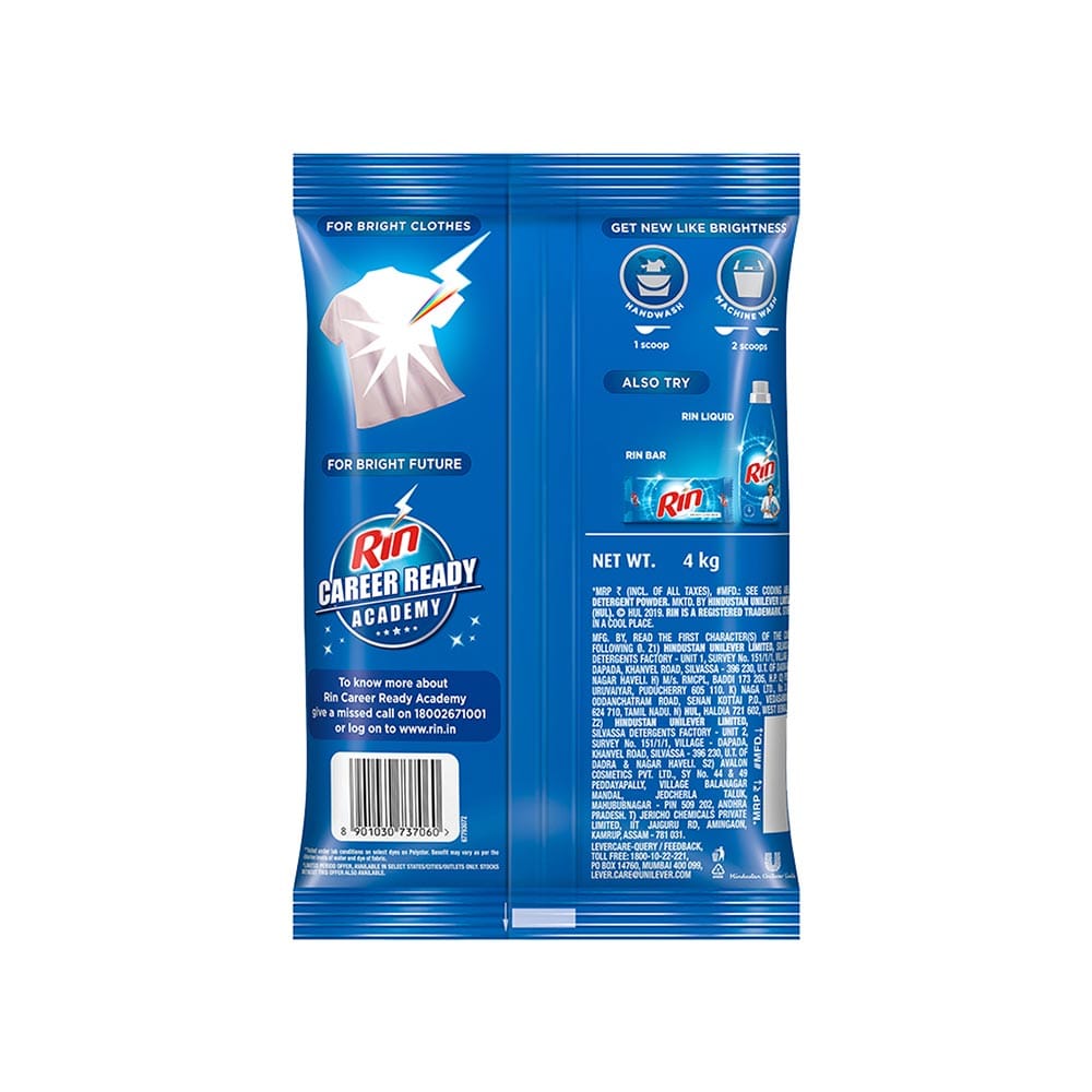 Rin Detergent Powder 4 Kg