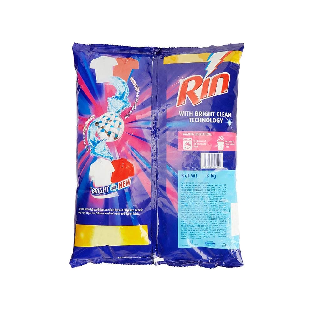 Rin Detergent Powder 6 Kg