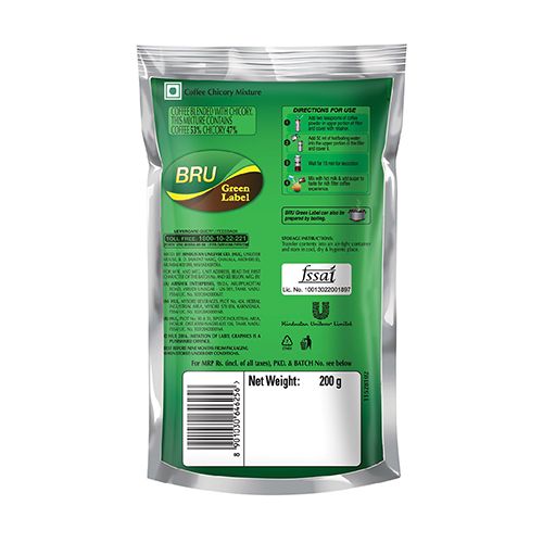 Bru Filter Coffee - Green Label, 200 g