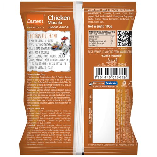 Eastern Masala - Chicken, 100 g Carton