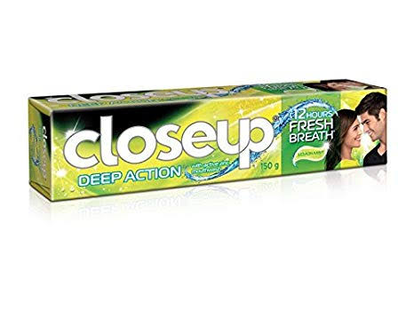 Closeup Deep Action Lemon Mint Anti Germ Toothpaste,150 g