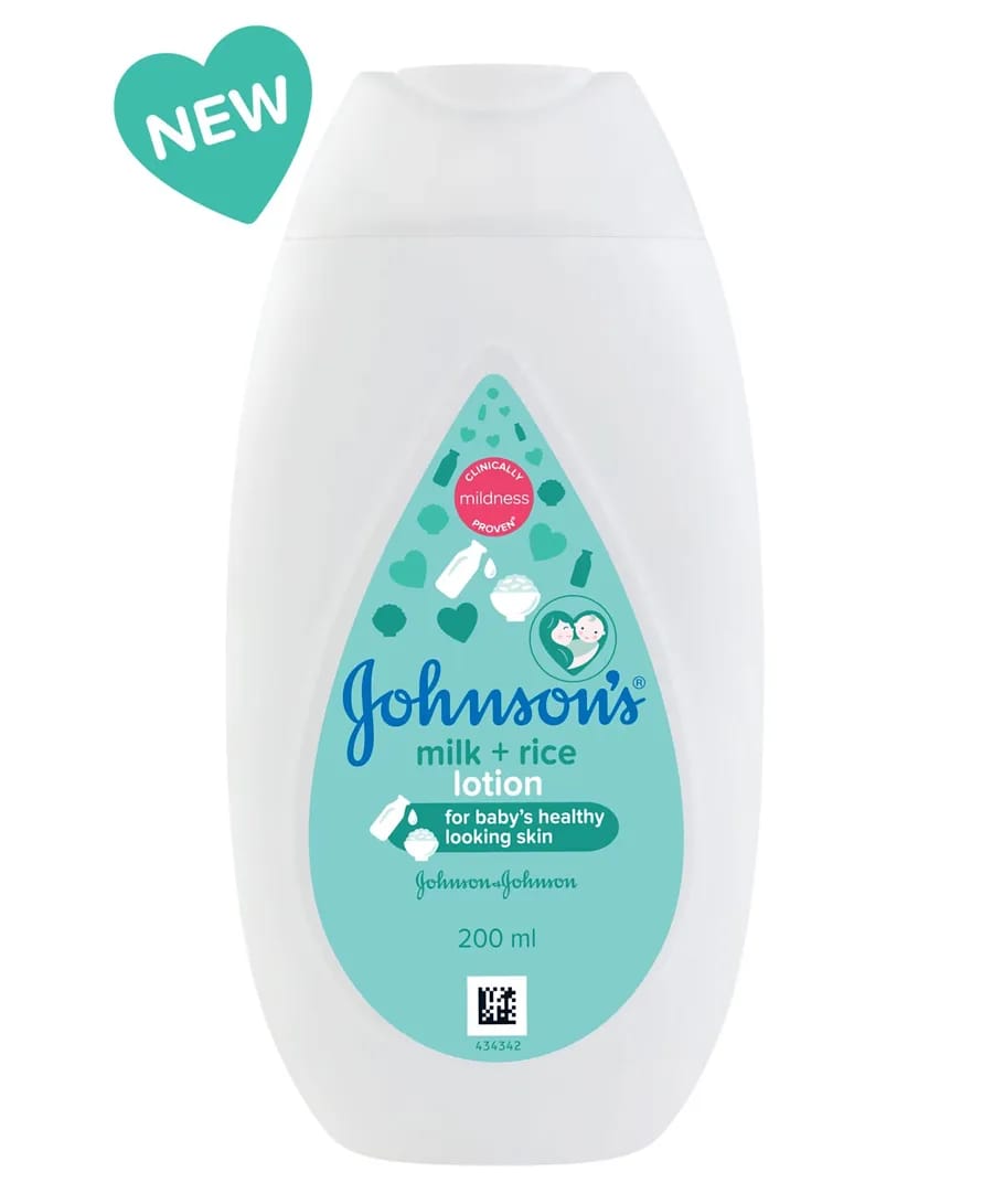Johnson's Baby Milk & Rice Lotion, 200 ml