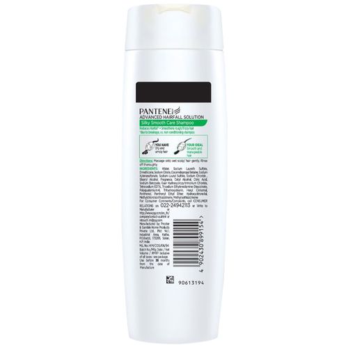 Pantene Advanced Hair Fall Solution Shampoo - Silky Smooth Care, 340 ml