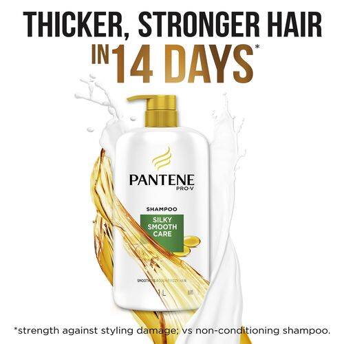 Pantene Shampoo - Silky Smooth Care, 1 L