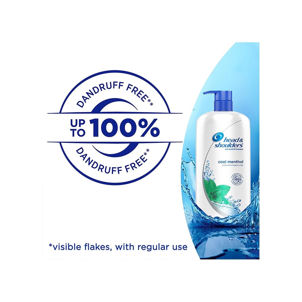 Head & Shoulder Anti-Dandruff Shampoo - Cool Menthol, 1 L