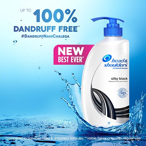 Head & Shoulder Anti-Dandruff Shampoo - Silky Black, 650 ml