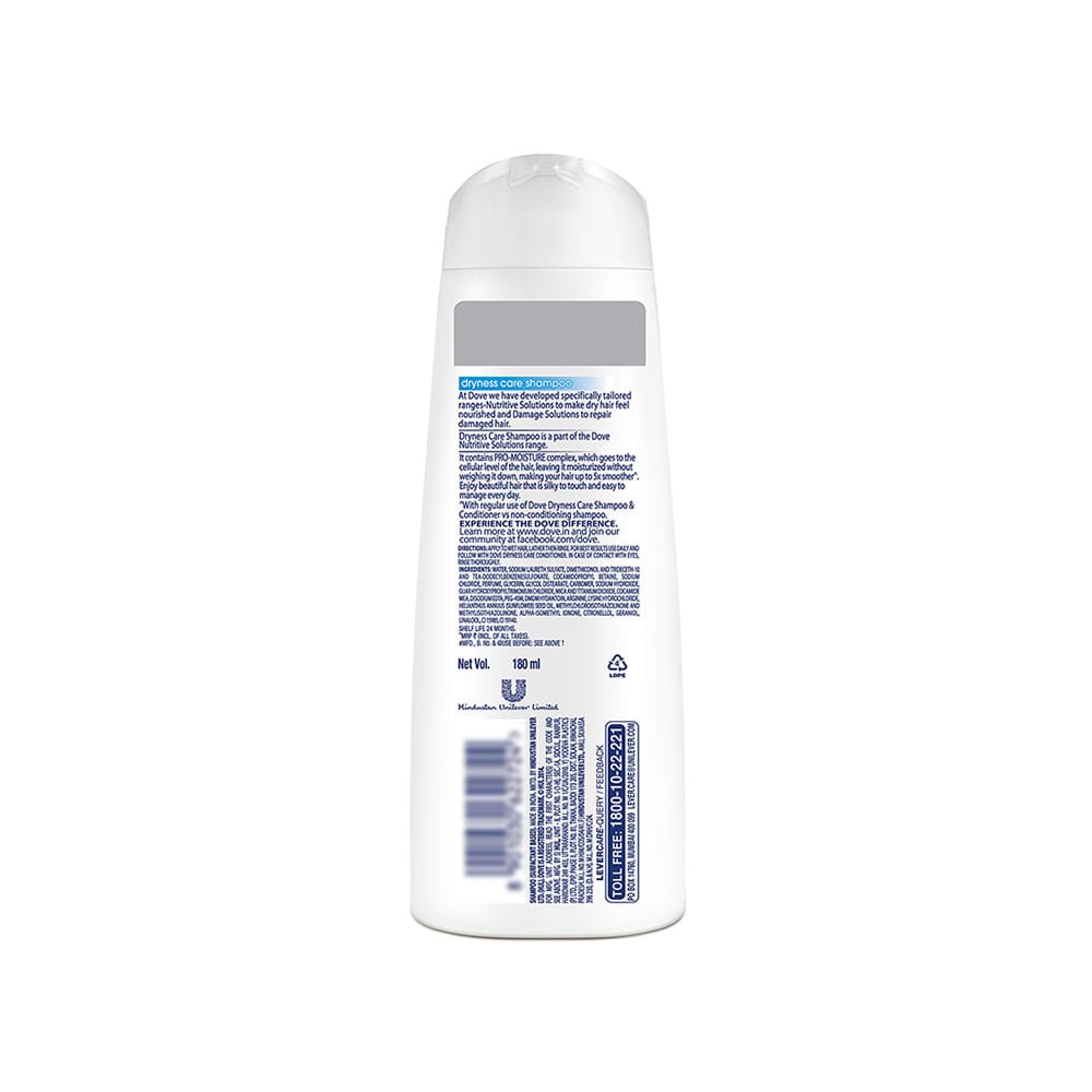 Dove Dryness Care Shampoo, 180 ml