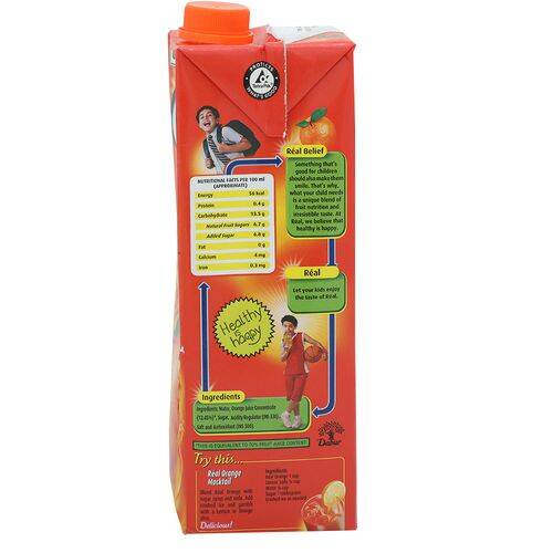 Real Juice - Fruit Power, Orange/Santra, 1 L