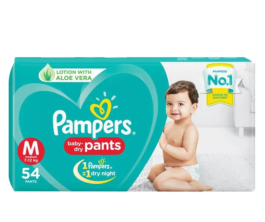 Pampers Pant Style Diapers Medium - 54 Pcs